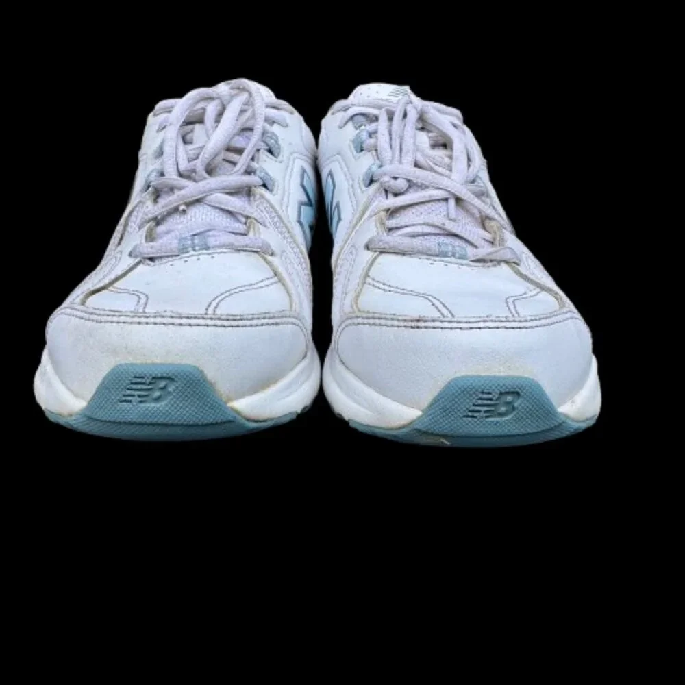 New Balance 608 Athletic Trainers Womens Sz 8.5 Mens Sz 7 White Leather - Picture 2 of 10